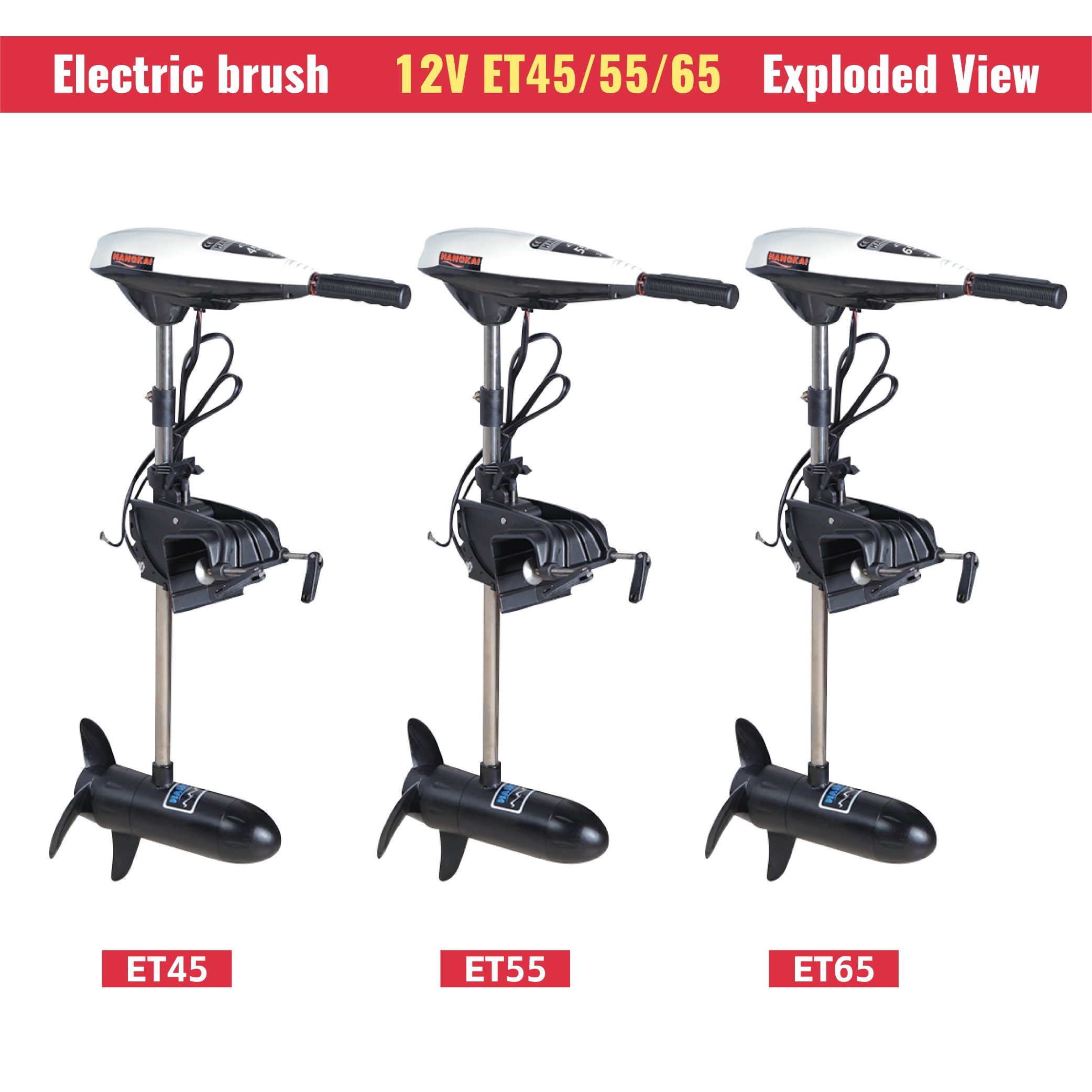 High Power 12V 65LB Thrust Ele - огляд і ціна Fishing Boat Trolling Motor
